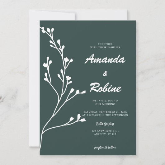 Einladung zur Grüne Hochzeit (Vorderseite)