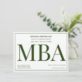 Einladung zur Grüne Partei der MBA (Stehend Vorderseite)