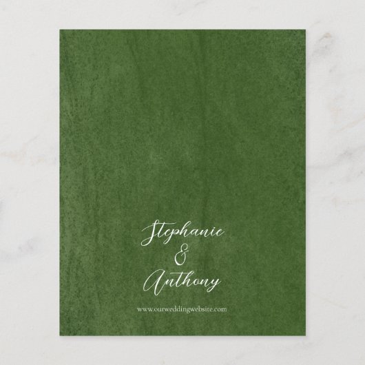 Einladung zur Grüne Wildblume (Rückseite)