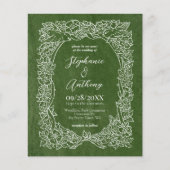 Einladung zur Grüne Wildblume (Vorderseite)