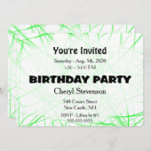 Einladung zur Grünen Geburtstagspartei (Vorne/Hinten)