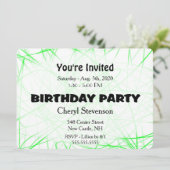 Einladung zur Grünen Geburtstagspartei (Stehend Vorderseite)