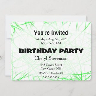 Einladung zur Grünen Geburtstagspartei