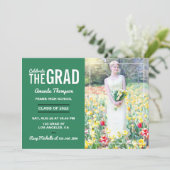 Einladung zur grünen und weißen Graduiertengruppe (Stehend Vorderseite)