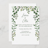 Einladung zur Grünhochzeit (Vorne/Hinten)