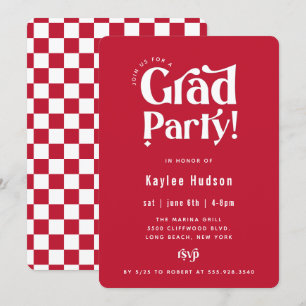 Einladung zur Gruppe "Retro Type Graduation Party