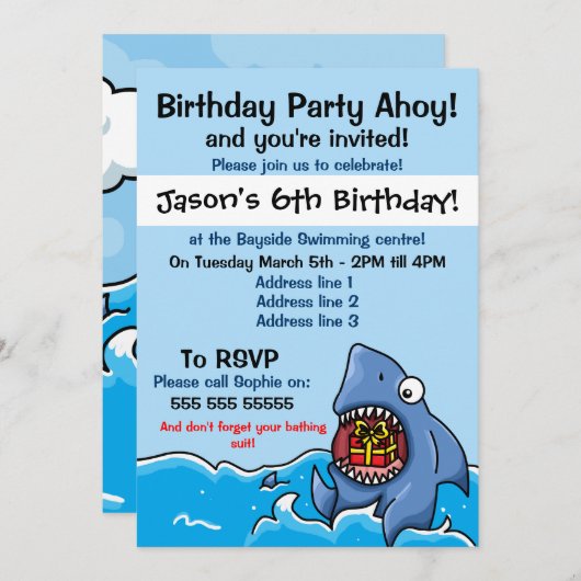 Einladung zur Haifischbrücke (Vorne/Hinten)