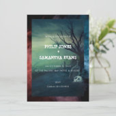 Einladung zur Halloween-Hochzeit (Stehend Vorderseite)