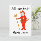 Einladung zur Halloween-Party-Fotokarte (Stehend Vorderseite)