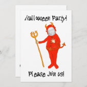 Einladung zur Halloween-Party-Fotokarte (Vorne/Hinten)