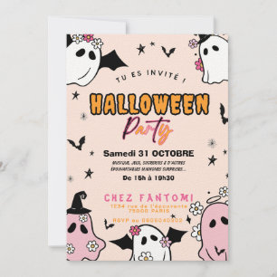 Einladung zur Halloween‑Party für Mädchen