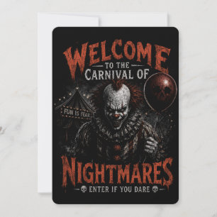 Einladung zur Halloween-Party 'Karneval der Albträ