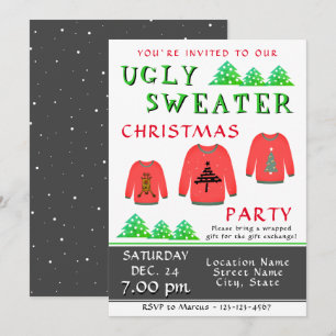 Einladung zur hässlichen Pullover‑Party – Weihnach