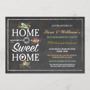 Einladung zur Hauseinweihung Home Sweet Home Neues