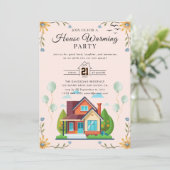 Einladung zur Haushaltserwärmung (Stehend Vorderseite)