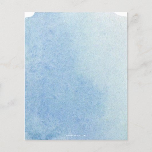 Einladung zur Haushaltskontrolle Nautical Blue Bab (Rückseite)