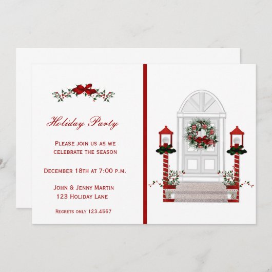 Einladung zur Haustür (Vorne/Hinten)