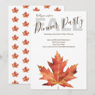 Einladung zur Herbst-Dinnerparty