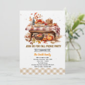Einladung zur Herbst-Picknick-Party (Stehend Vorderseite)