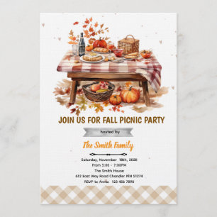 Einladung zur Herbst-Picknick-Party
