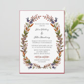 Einladung zur Herbstblatthochzeit (Stehend Vorderseite)