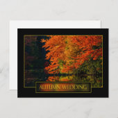 Einladung zur Herbsthochzeit (Vorne/Hinten)