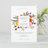 Einladung zur Herbsthochzeit (Stehend Vorderseite)