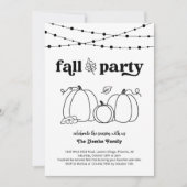 Einladung zur Herbstparty (Vorderseite)
