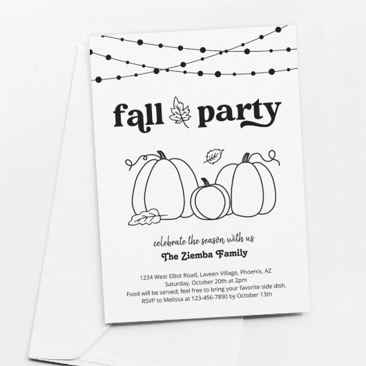 Einladung zur Herbstparty