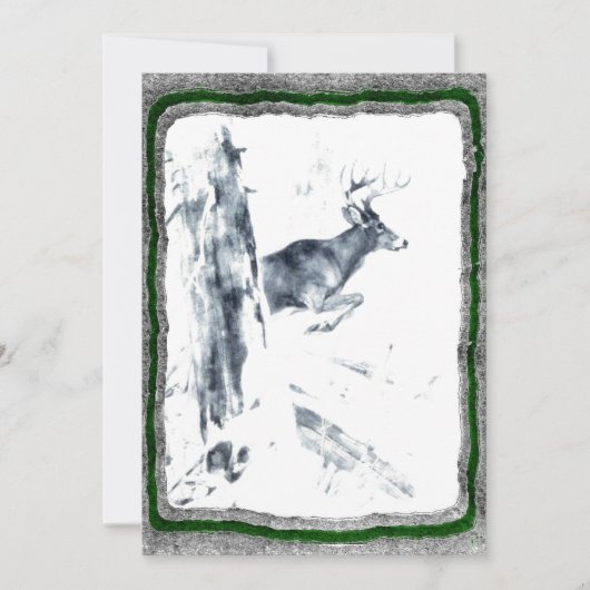 Einladung zur Hirschjagd (Vorderseite)