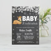 Einladung zur Hirschwulst-Babydusche (Stehend Vorderseite)