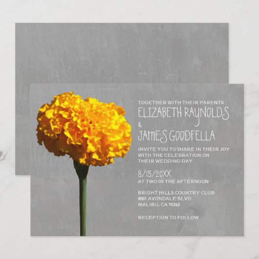 Einladung zur Hochzeit (Vorne/Hinten)