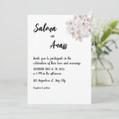 Einladung zur Hochzeit (Stehend Vorderseite)