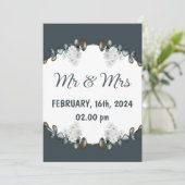 Einladung zur Hochzeit (Stehend Vorderseite)