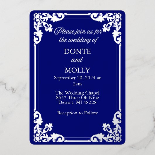 Einladung zur Hochzeit (Vorderseite)