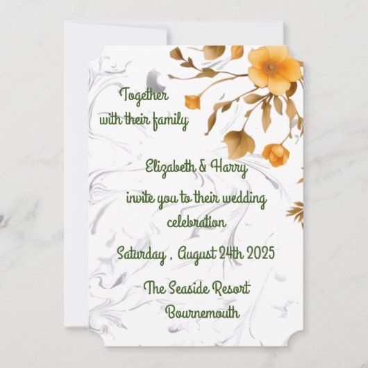 Einladung zur Hochzeit (Vorderseite)