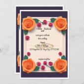 Einladung zur Hochzeit (Vorne/Hinten)