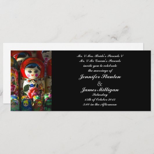 Einladung zur Hochzeit (Vorne/Hinten)