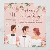 Einladung zur Hochzeit (Vorne/Hinten)