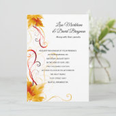 Einladung zur Hochzeit (Stehend Vorderseite)