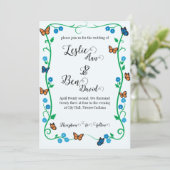 Einladung zur Hochzeit (Stehend Vorderseite)