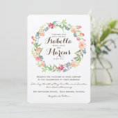 Einladung zur Hochzeit (Stehend Vorderseite)