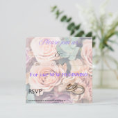 Einladung zur Hochzeit (Stehend Vorderseite)