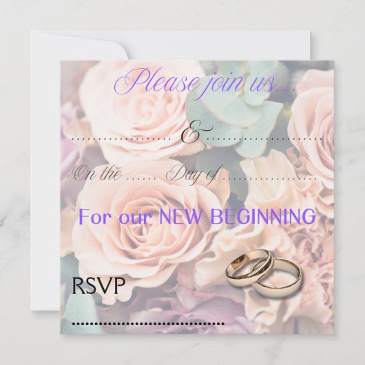 Einladung zur Hochzeit (Vorderseite)