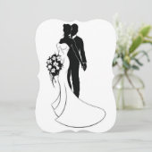 Einladung zur Hochzeit (Stehend Vorderseite)