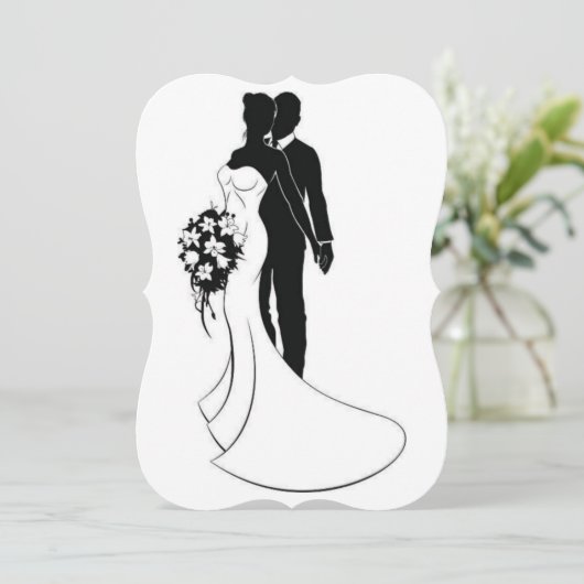 Einladung zur Hochzeit (Stehend Vorderseite)