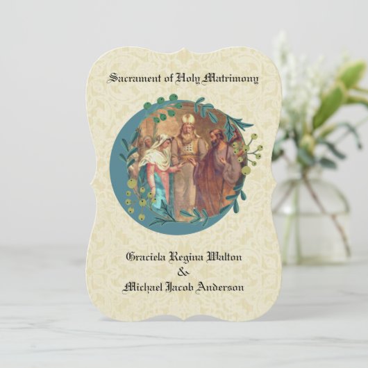 Einladung zur Hochzeit (Stehend Vorderseite)