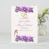 Einladung zur Hochzeit (Stehend Vorderseite)