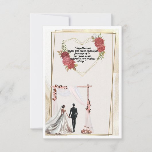 Einladung zur Hochzeit (Vorderseite)