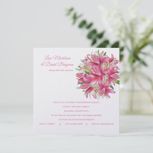 Einladung zur Hochzeit (Stehend Vorderseite)